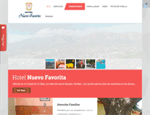 Tablet Screenshot of hotelnuevofavorita.com.ar